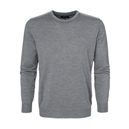 Berkeley | Wilton Cashwool Crewneck | Herrestrik Grey Melange